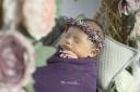 Foto Bayi Konsep Flower Wreath